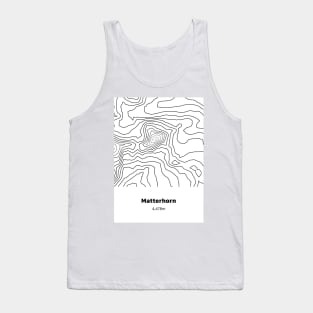 Matterhorn Topographic Map Tank Top